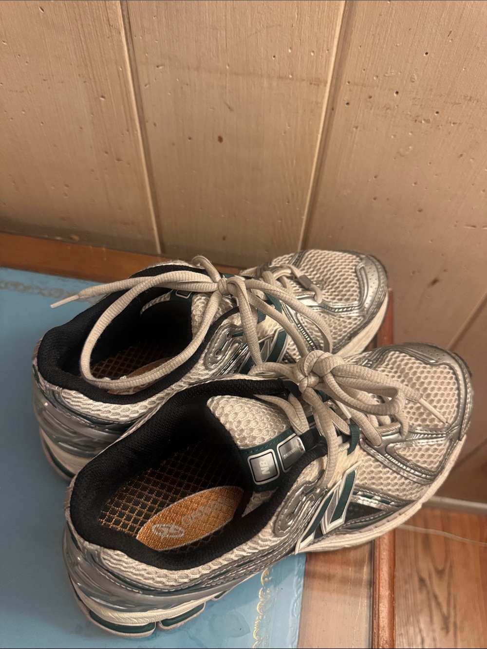 New Balance Silver and White Women's Athletic Sneakers